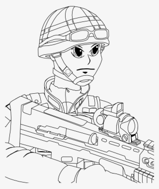 British Soldier Manga Art - British Soldiers Line Drawing #9167940