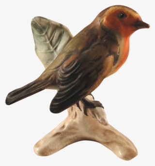 Vintage Goebel Robin Bird Figurine, Stamped 1962, Excellent - European Robin #9169162
