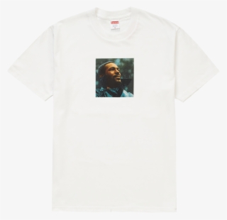 Image Of Supreme White "marvin Gaye" Tee - Orangutan #9169609