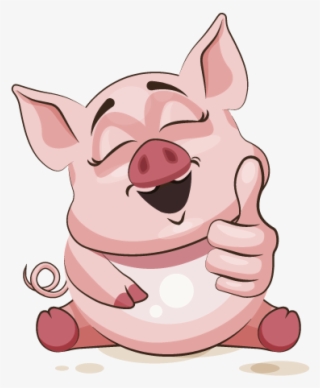 Adorable Pig Emoji Stickers Messages Sticker-1 - Cartoon #9170078
