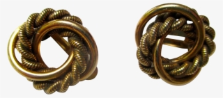 Gold Filled Double Circle - Earrings #9170414