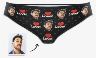 Custom Face Colorful Womens Panties-lover - Underpants #9170878