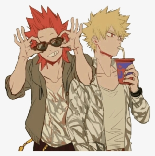 Kiribaku Kirishimaeijirou Bakugoukatsuki Bakugoxki - Bnha Kirishima And Bakugou #9171614