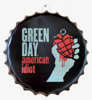 Placa Tampa De Garrafa Green Day Casa Cafe E Mel - Green Day American Idiot #9173427