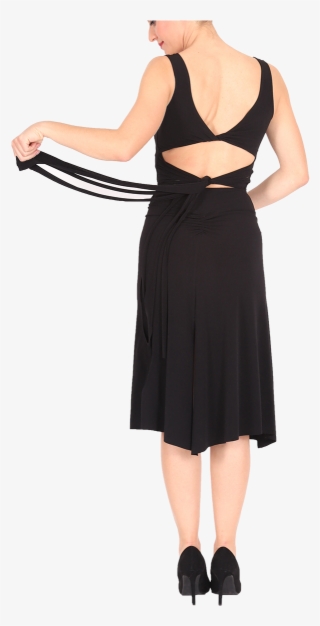 Sexy Tango Dress With Back Straps - Little Black Dress #9173486
