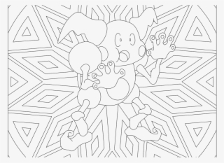 Mr Mime Pokemon Mandela Pinterest Pokemon Png Pokemon - Line Art #9173667