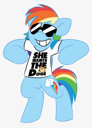 Bipedal, Clothes, Dead Source, Doge, Female, Mare, - Cartoon #9174508