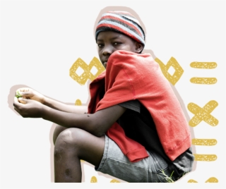 Young Child Sitting On The Street - Sitting #9174606