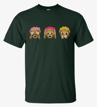 Emoji Monkeys Flower Crown T Shirt & Hoodie - Shirt #9176211