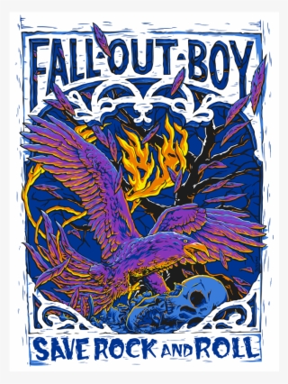 Fall Out Boy Save Rock And Roll 18x24 Screen Printed - Fall Out Boy The Phoenix Shirt #9176439