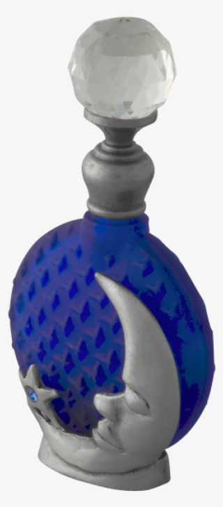 Cobalt & Pewter Moon Celestial Perfume Bottle - Perfume #9176664