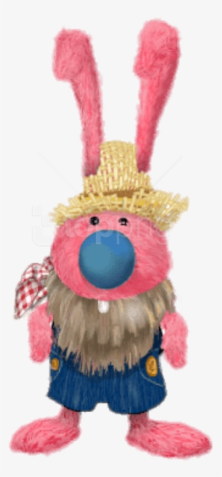 Free Png Download Bunnytown Farmer Bunny Clipart Png - Stuffed Toy #9176944