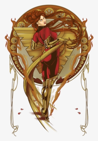 Marvel,вселенная Марвел,фэндомы,x Men,люди Икс,jean - Art Nouveau Superheroes #9176980