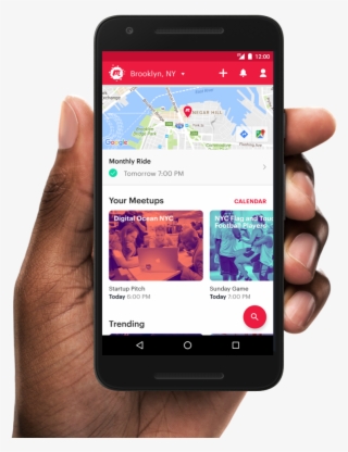 Smartphone Clipart Google Apps - Meetup App #9178587