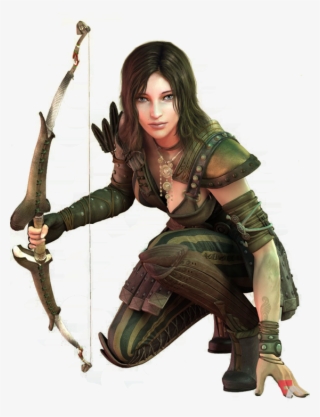 Clip Art Free Download Wood Female Faer N Roleplaying - Female Wood Elf Ranger #9181502