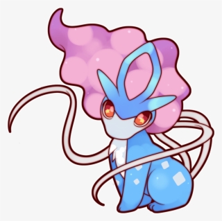 Pokemon Cute Adorable Suicune Legendary Png Legendary - Chibi Suicune Png #9184318