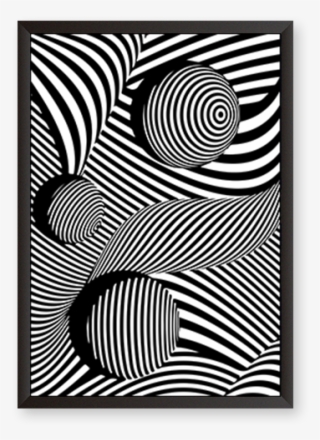 Optical Illusion - Gif Animados En Vectores En Blanco Y Negro #9185357
