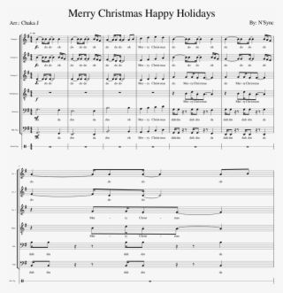 Pentatonix Merry Christmas Happy Holidays - Sheet Music #9185490
