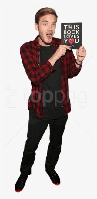 Free Png Pewdiepie Holding Book Png - Pewdiepie Png #9185600