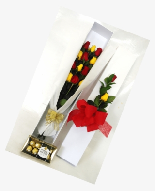 Caja X 12 Rosas Bicolor - Artificial Flower #9185634