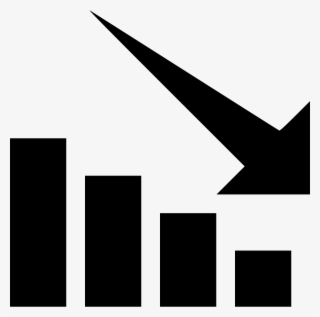 Chart Down Png Icon - Stock Down Icon Png #9188426