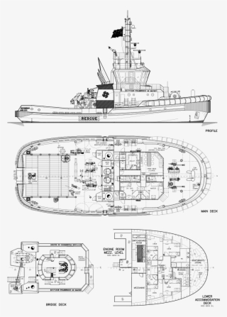 Tugboats, Sailing Boat, Lay Outs, Boating, Sailboat, - Technical Drawing #9188799