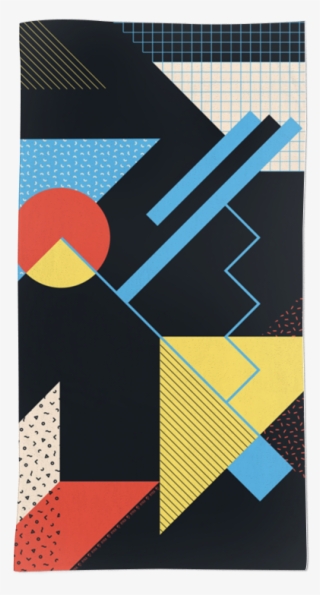 Toalha Retrometria Negro De Renata Guimarãesna - Graphic Design #9189687
