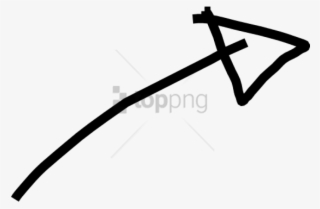 Free Png White Hand Drawn Arrow Banner Freeuse Png - White Hand Drawn Arrow #9190934