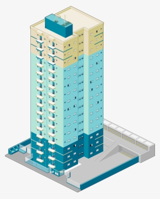 Oc Building Pixelart - Tower Block #9191656