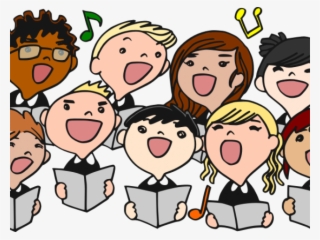 Cute Borders Vectors Animated Black And Singing - Cartoon Of Youths Singing #9192353