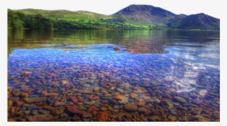 Clear Lake Hd Wallpaper - Mountain And River Background #9192410