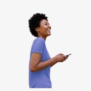 640 X 640 Www - Black Woman On Phone Png #9193379