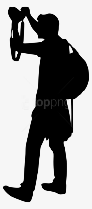 Free Png Photographer With Camera Png - Silhouette Cameraman Png Transparent #9193916
