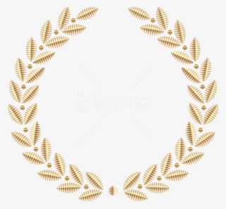 Free Png Golden Wreath Png Images Transparent - Gold Laurel Wreath Png #9194286