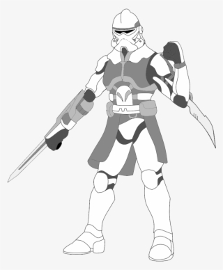 1024 X 1205 8 - Draw A 501st Clone Trooper #9198211