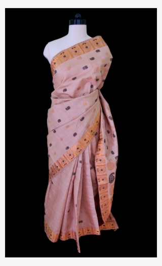 Muga Silk Saree With Guna Border, Kalka Motifs On The - Silk #9199522