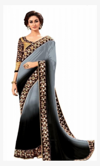 Amazon Mirror Work Saree #9199550