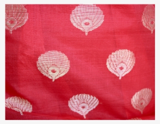 Chanderi Silk Saree In Red With Small Bootis All Across - Linen #9199652