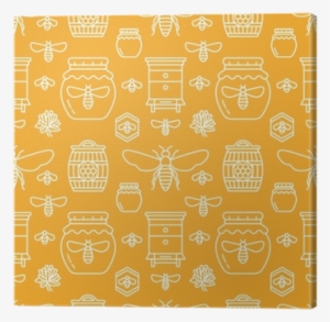 Apiary Thin Line Icons Bee, Beehive, Honeycomb, Barrel - Emblem #920353
