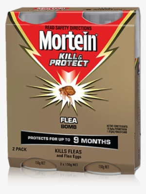 Mortein Kill & Protect Flea Bomb Twin Pack - Mortein Bomb #920737