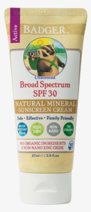 Unscented Sunscreen Water Resistant Zinc Oxide - Badger Sunscreen Sale #921072