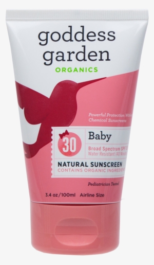 Baby 3 - 4oz Tube - Goddess Garden - Baby Natural Mineral Sunscreen 30 #921136