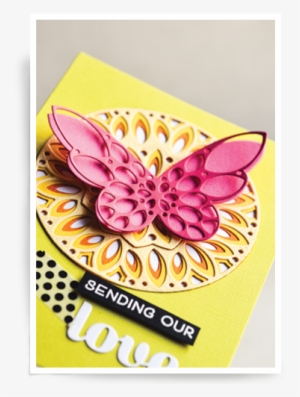 1 - Birch Press Cutting Die Sparkler Butterfly Card #921592