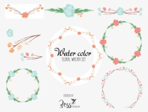 Water Color Wreath Set Example Image - Watercolor Painting #922234 Water Color Wreath Set Example Image - Watercolor Painting #922234