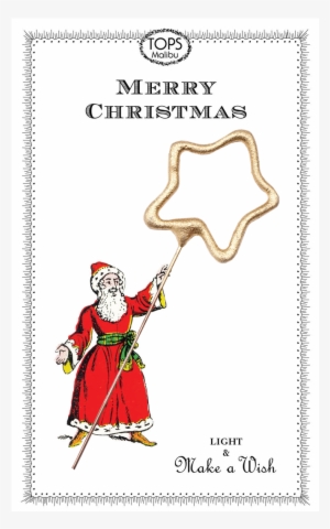 Sparkler Card Santa - Cartoon #922401