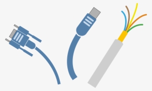 Vector Black And White Library Electrical Cable Wires - Cables Clip Art #922432