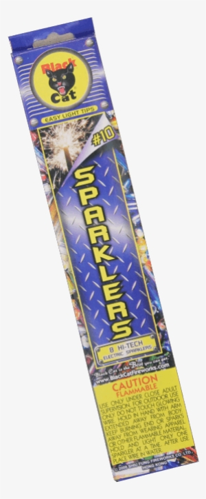 #10 Sparklers Single Pack - Black Cat Fireworks #922780