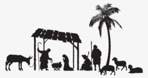 Nativity Scene Silhouette Png Clip Art Image - Nativity Silhouette Png #922897