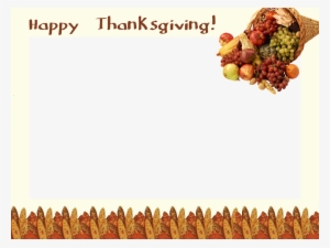 Thanksgiving Border Png - Thanksgiving Day Frame Png #923436
