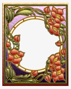 Art Nouveau Frame 03 By Ookamikasumi - Art Nouveau Frame Png #923514